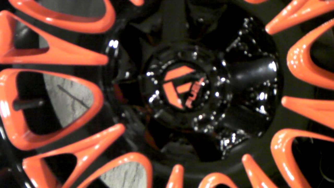  2012 Jeep Wrangler Review 24'' Fuel Throttle Orange  Black Custom Painted Wheels - YouTube