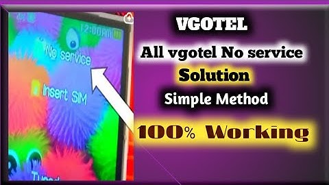 all vgo tel emergency no service no network soluiton