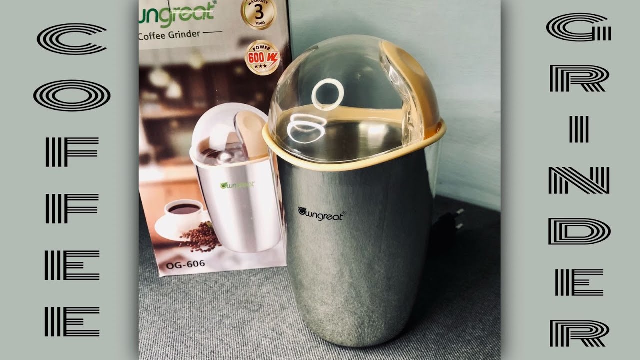 Electric Coffee Grinder, Stainless steel Glass Bowl, Sharp blade to Grind Coffee, Nuts, Spices, etc.