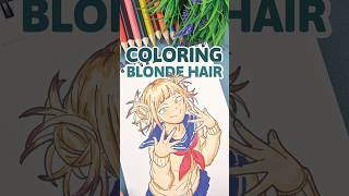 You're COLORING Blonde Hair WRONG #art #drawingtutorial #howtodraw #drawing #tutorial