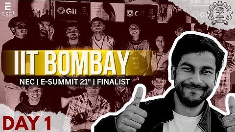 NEC E-SUMMIT at IIT Bombay 🔥 | Day 1 Vlog | Aman Gupta Session