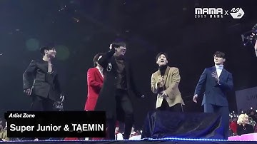 171201 SHINee Taemin and Super Junior jamming to EXO Power