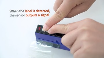 KUM08-0307n/p  label sensor to detect transparent labels