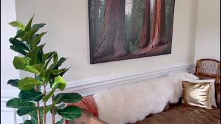 Elegant , No Care, Realistic Faux Fiddle Leaf Fig with Pot