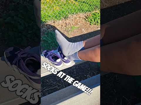 She took her puma shoes off and this happened #shorts #socks #puma
