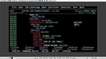 Cursor concept in COBOL DB2 programs