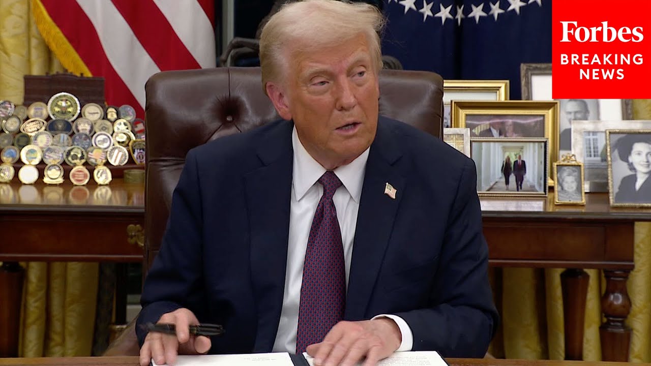 WATCH: Trump Signs Executive Order To Withdraw The U.S. From The World ...