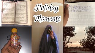 Holiday moments (Silent vlog)- *moments, chores, social media detox* muslimah edition| Sumayya Imam