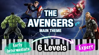 The Avengers Main Theme - 6 Piano Covers for Different Skill Levels!
