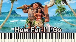 How Far I'll Go (from "Moana") [Synthesia Piano Solo] screenshot 1