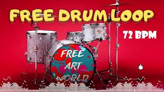 FREE DRUM LOOP [72 BPM] (BASIC DRUM LOOP) No Copyright