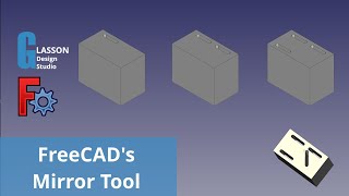 Howto use the Mirror Tool in FreeCAD's Part Design Workbench