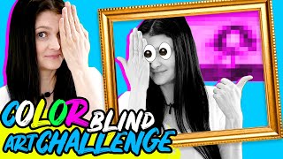 COLORBLIND PAINTING CHALLENGE 🎨 Without Seeing the Colors !