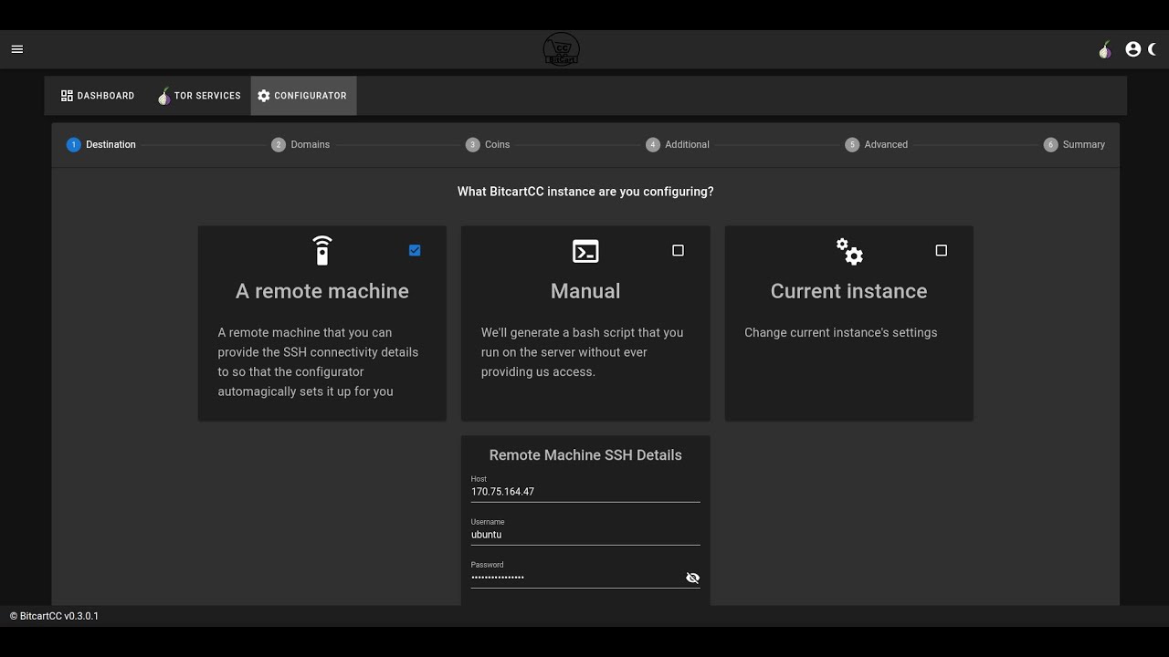 BitcartCC Configurator Showcase