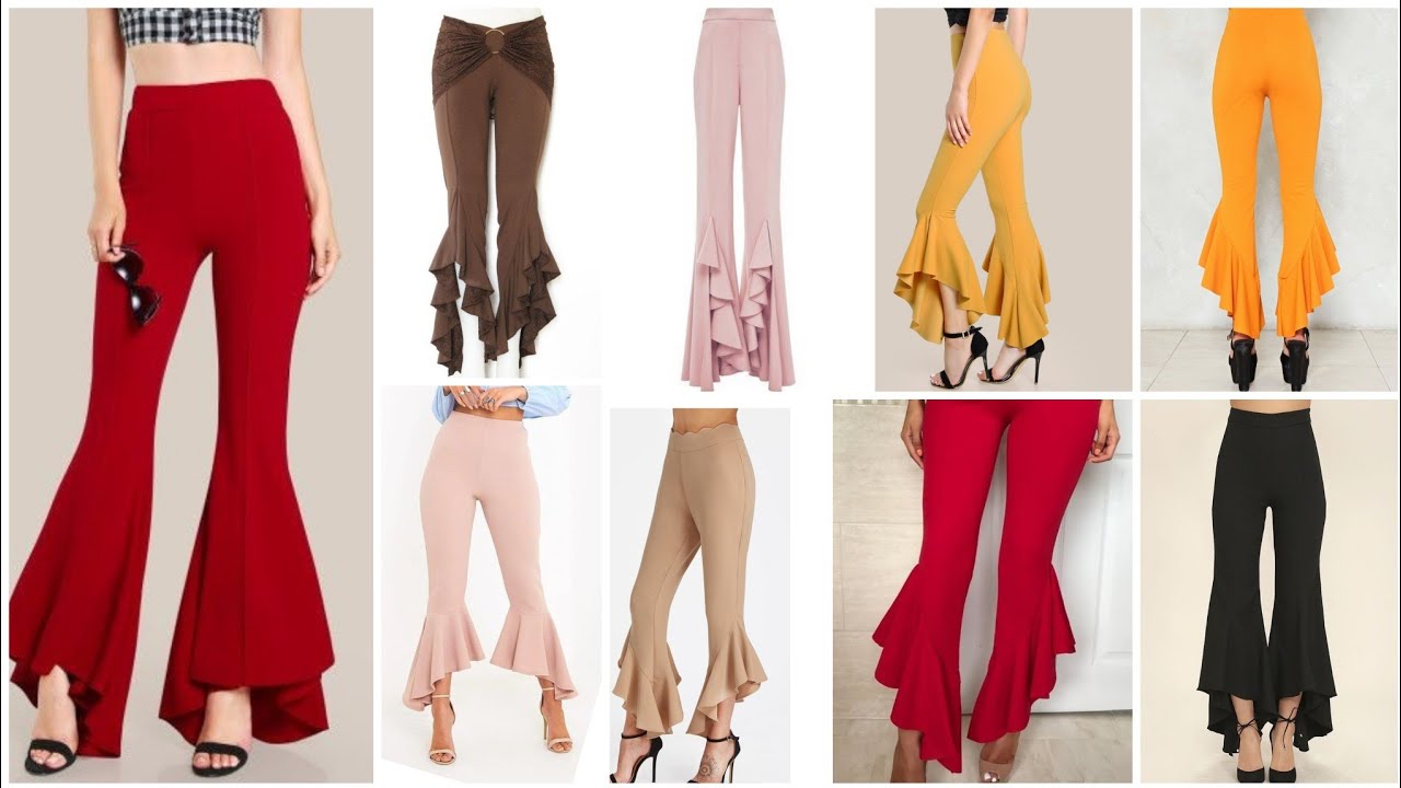 New arrival Eid fashion updown ruffles hem pants / New Eid fashion ...