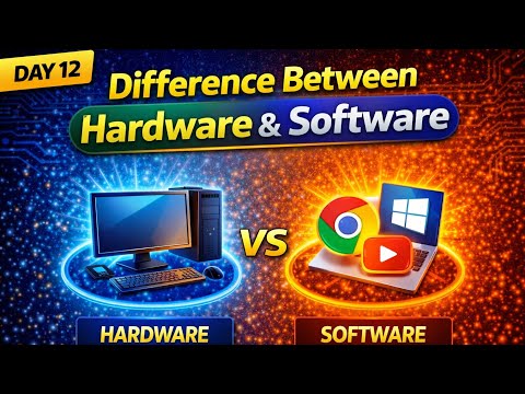 Difference Between Hardware & Software | Computer Basics Day 12