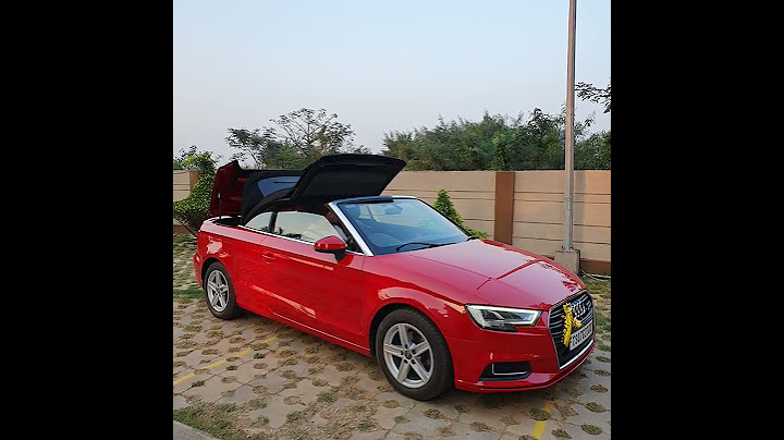 Audi A3 Cabriolet- Roof opening