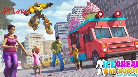 Ice Cream Robot War : Robots Battles Transform #4 | Best Android Gameplay