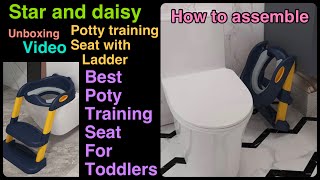 Best potty training seat with ladder || Unboxing || Let’s Assemble || foldable seat ||star and daisy