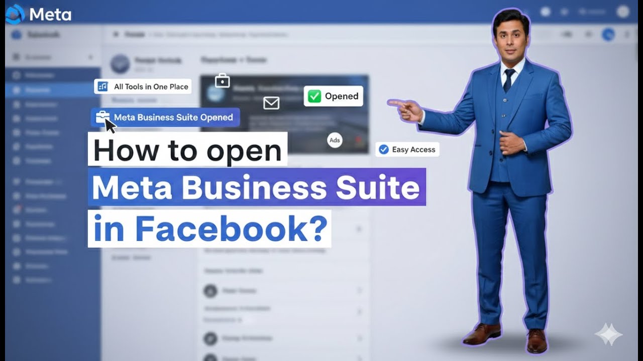 How to open Meta Business Suite in Facebook?