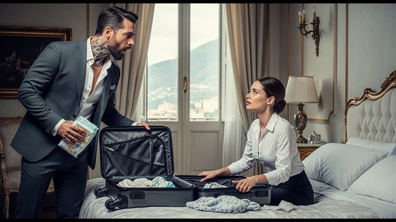 Cameriera fa le valigie per andarsene, il capo della mafia trova pannolini e dice:È anche mio figlio