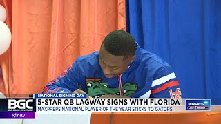 5-star Willis quarterback D.J. Lagway signs with Florida