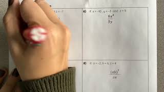 CCSS7 - Unit 5 - Lesson 2 - Evaluating Expressions