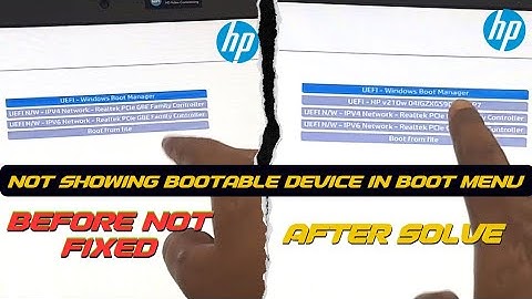 HP Laptop Fix Bootable Pendrive Is Not Showing In Boot Menu - No Recognize USB Drive In HP Laptop