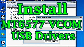 mediatek MTK65xx USB VCOM Drivers Manual Installation On Windows PC