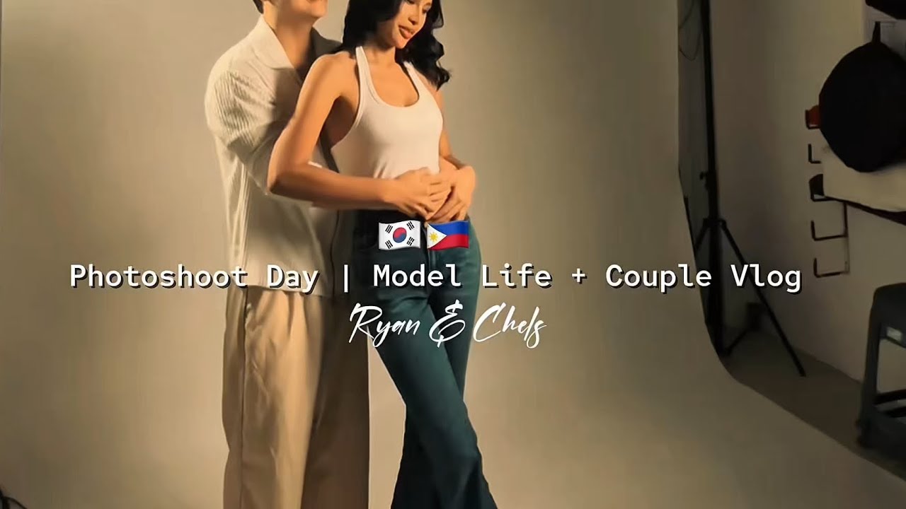 A Day in My Life as a Model (with my supportive partner )🇰🇷🇵🇭 #korphilcouple #couple #fypシ 