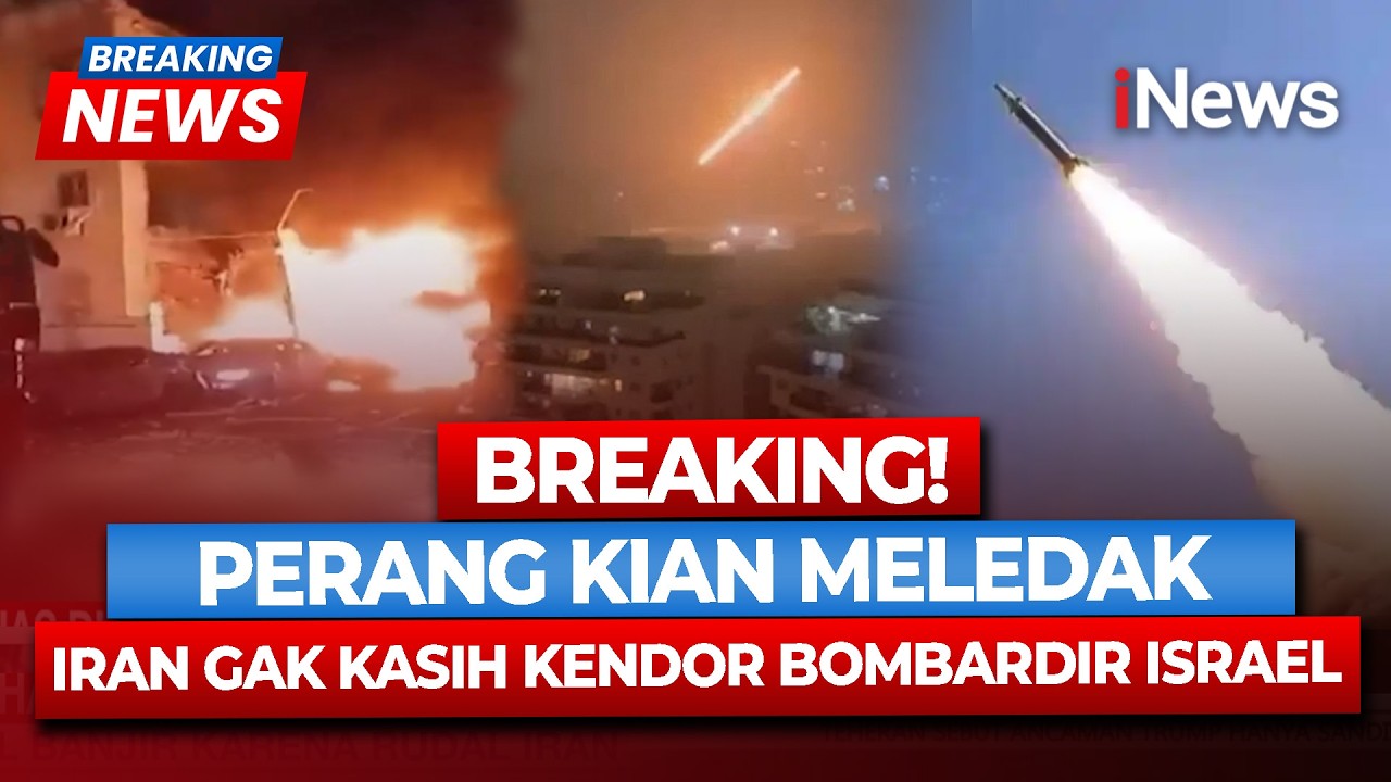 BREAKING! Perang Kian Pecah, Iran Gak Kasih Ampun Terus Bombardir Israel Hingga Gelombang ke-92
