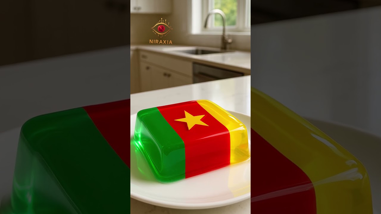 🇨🇲 Cameroon’s Jelly Flag Like Never Before | Culture in Gelatin Form! 