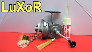 LuXoR Pezon & Mitchell vintage spinning reel maintenance - YouTube