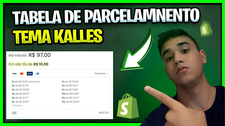 Adicione uma tabela de parcelamento ao seu tema Kalles | Shopify