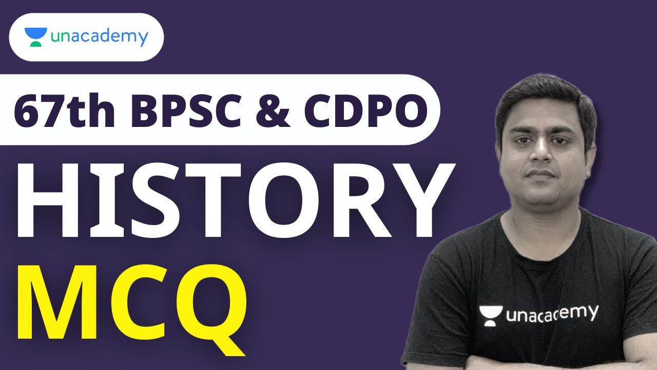 History Most Important MCQ for BPSC & CDPO | BPSC & CDPO | Alok Sir | Unacademy BPSC