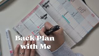 Back Plan with Me | Kokuyo Jibun Techo | Minimal Planner | Minimalist Planner | Nicole Makes Plans
