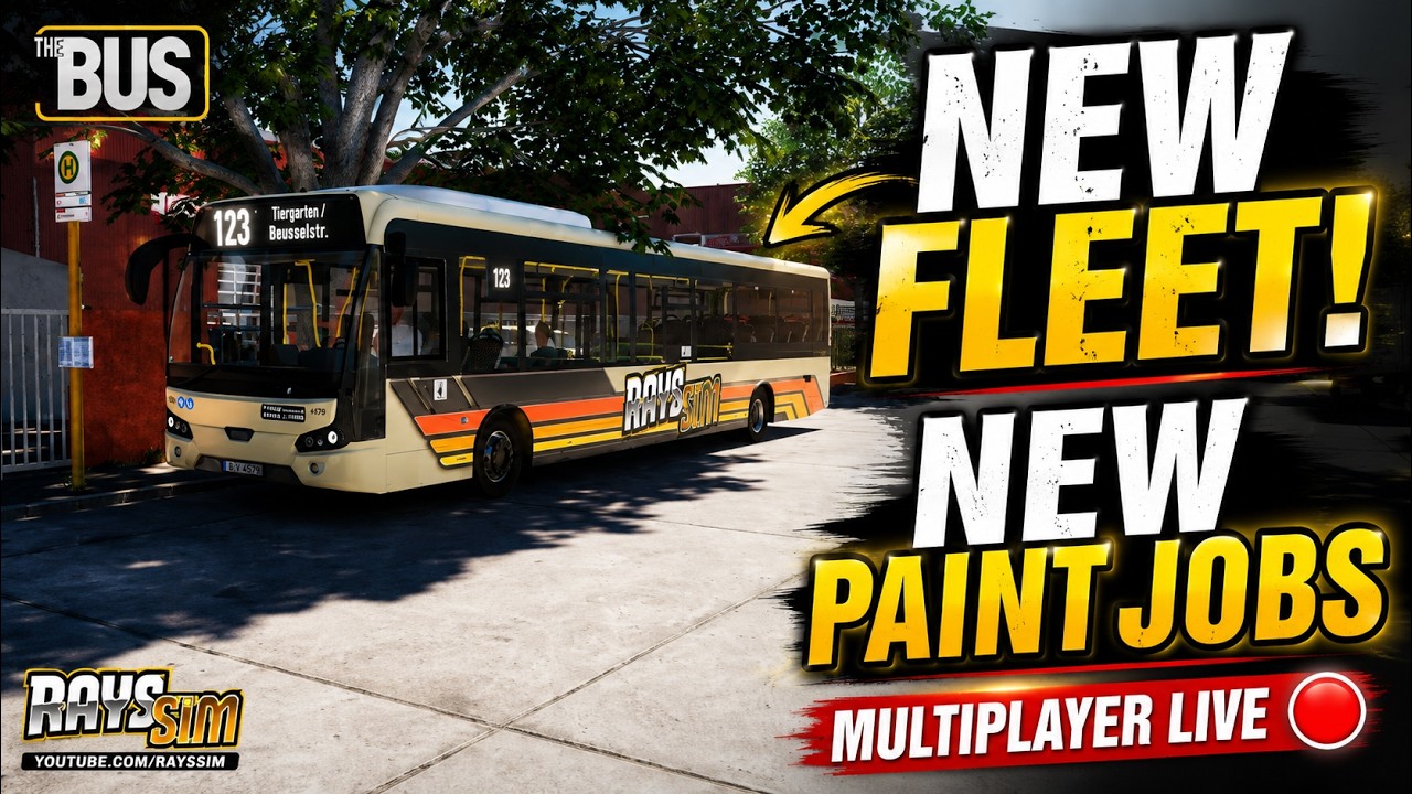 THE BUS MULTIPLAYER LIVE! | NEW FLEET, NEW PAINT JOBS & BERLIN CHAOS!