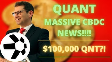 Quant Network (QNT) Massive Oracle News!!! & Stunning CBDC Development!!! (MUST WATCH!!!)