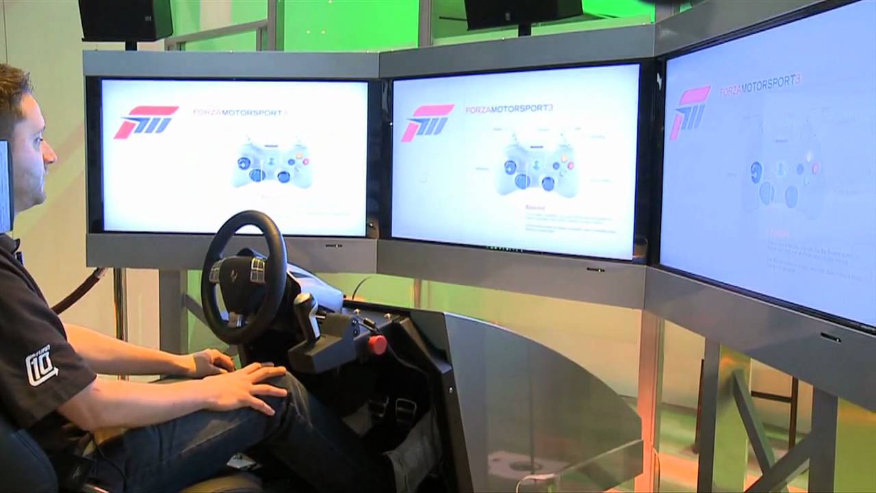 Forza Motorsport 3 Hydraulics Simulator Demo Including Fanatec 911