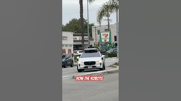 The Ai Robot revolution in full effect in LA 🚗🤖We’re so screwed #AI #robot #waymo #traffic