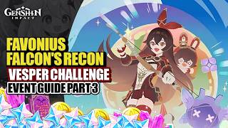 Favonius Falcon's Recon Log Event Guide Part 3 | Vesper's Obstacle Challenge | Genshin Impact Luna V