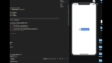 Google sign react native (ios)