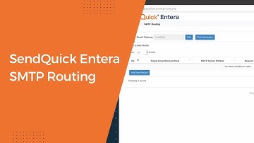SendQuick Entera SMTP Routing