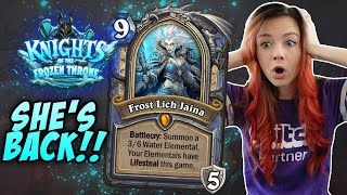 DEATH KNIGHTS ARE BACK! JAINA MAGE!? | Alliestrasza Hearthstone