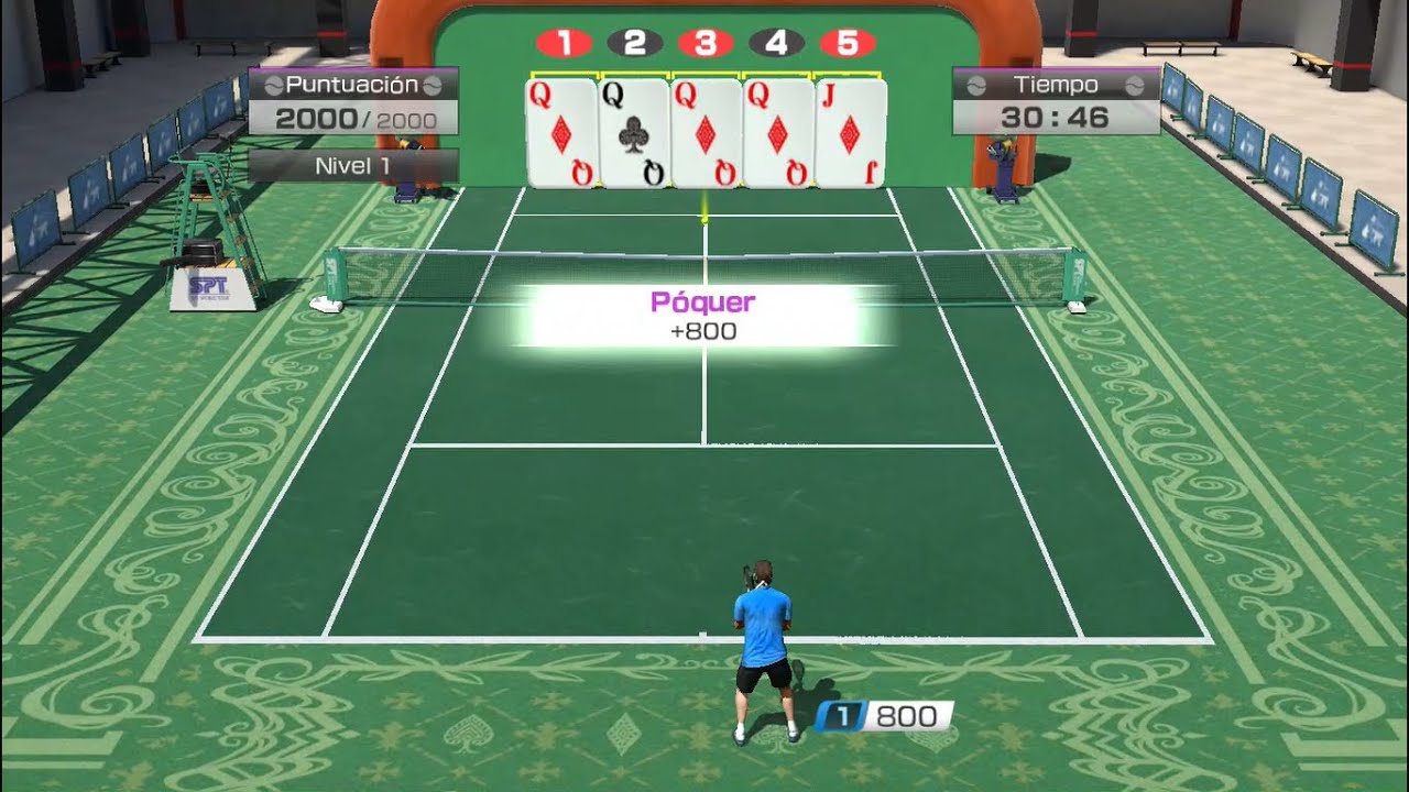 Virtua Tennis 4 (Español) de PC (Windows 10). Gameplay Minijuego Póquer