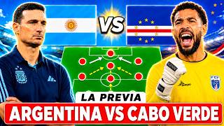 Así será el Argentina vs Cabo Verde (puede ser una humillación)