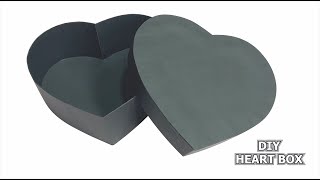 How To Make Heart Shaped Paper Gift Box - Heart Box - Paper Craft | DIY |