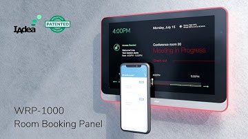 Prioritize Workplace Safety and Efficiency with IAdea WRP-1000 Enterprise Room Booking Panel