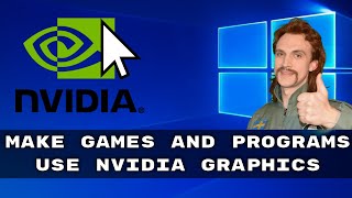 How To Make Software Use Dedicated NVIDIA Graphics Card - Windows 10 Tutorial screenshot 4