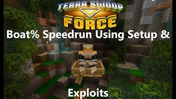 World Record Speedrun | Minecraft (Bedrock): Terra Swoop Force | Boat% | Exploits and Big Brain